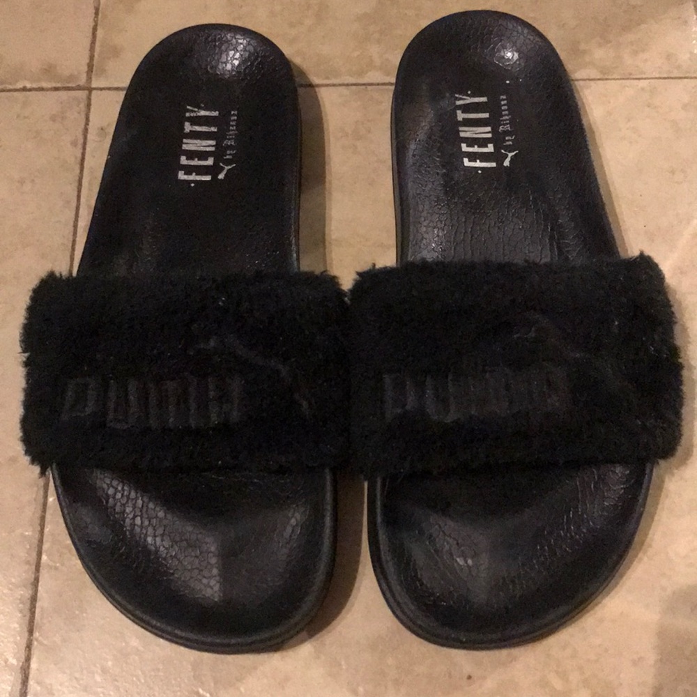 Fenty Fur Slides